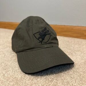 Green Baseball Hat with Black Logo